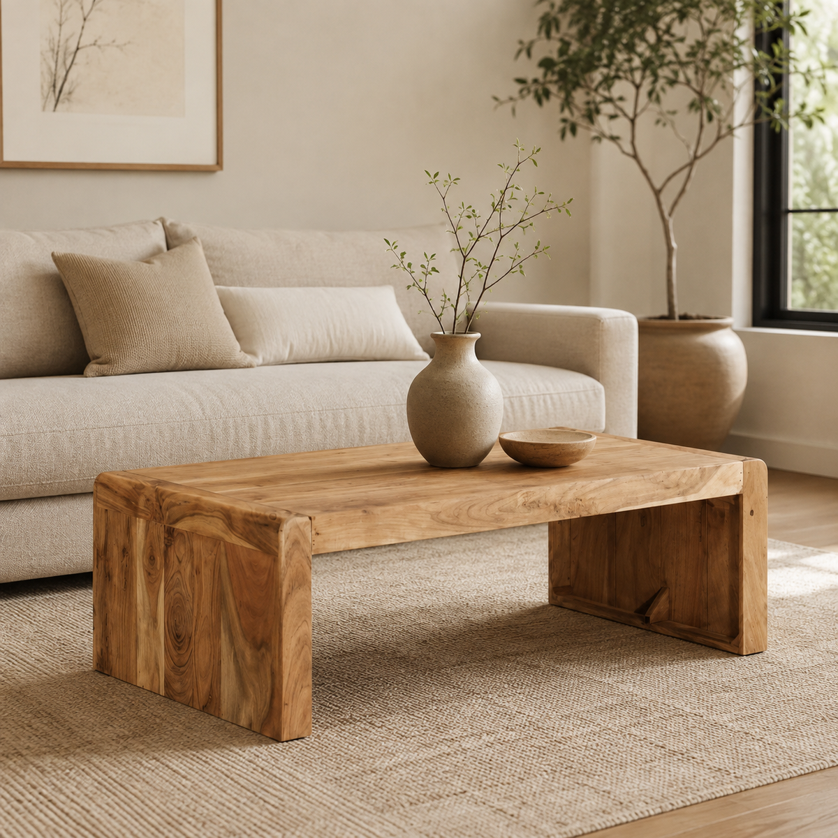 Tables basse en bois massif Image