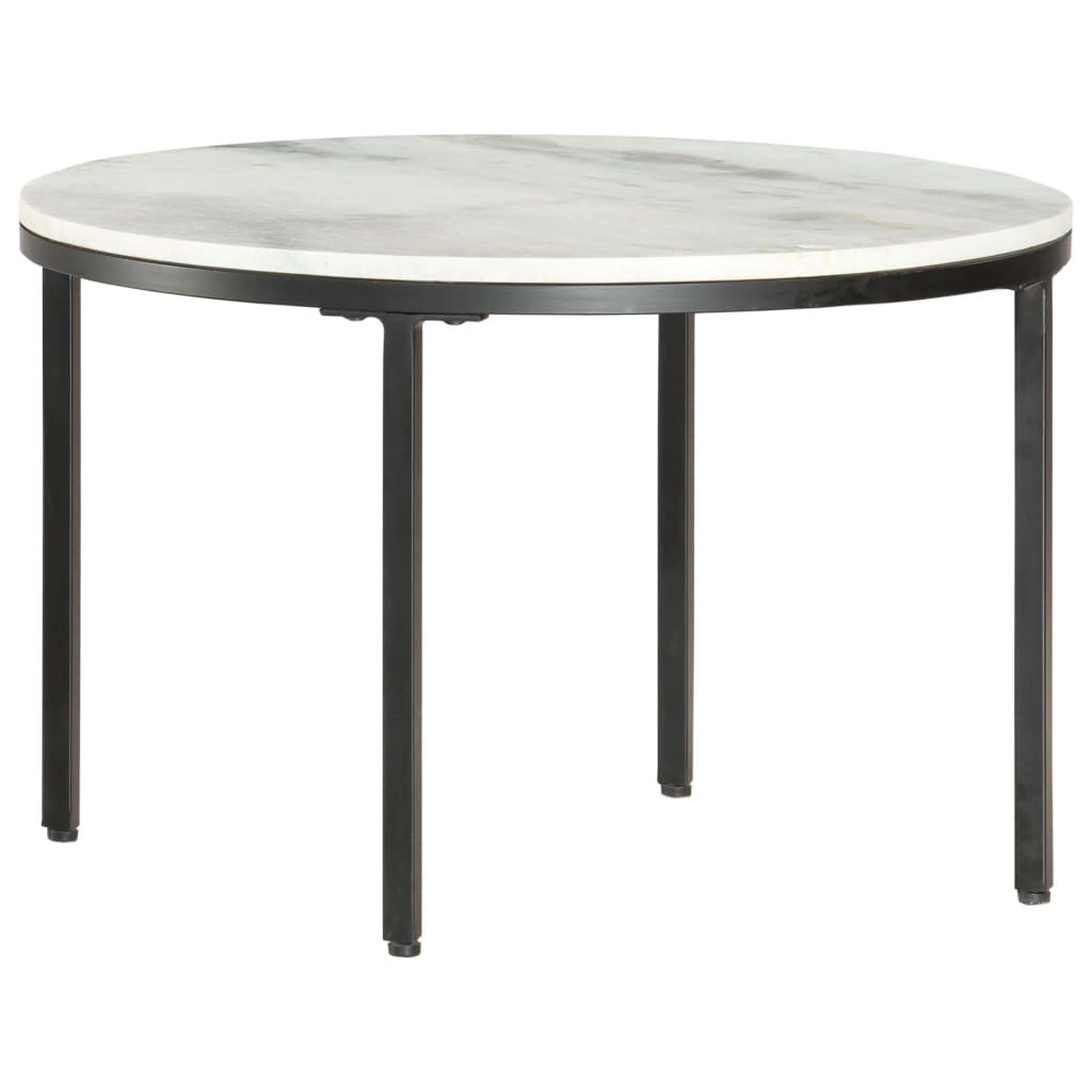 Table basse blanche en marbre véritable