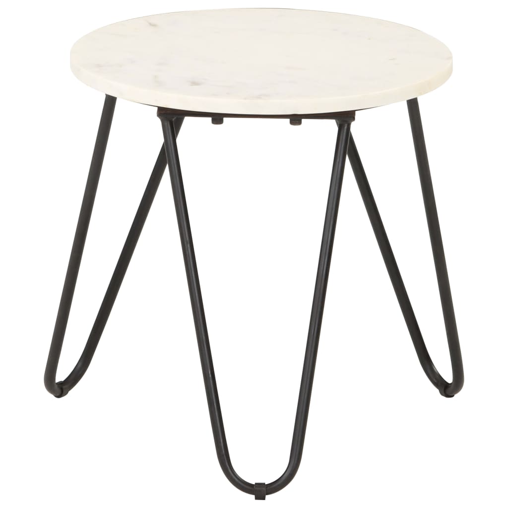 Table basse blanche en pierre véritable