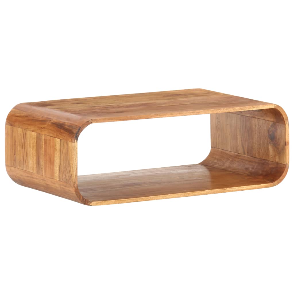 Table basse design en bois d'acacia massif