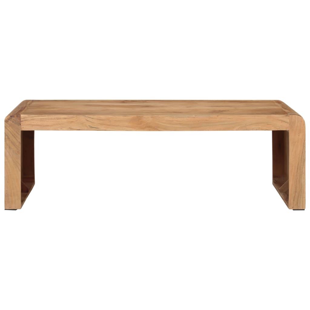 Table basse moderne en bois massif d'acacia