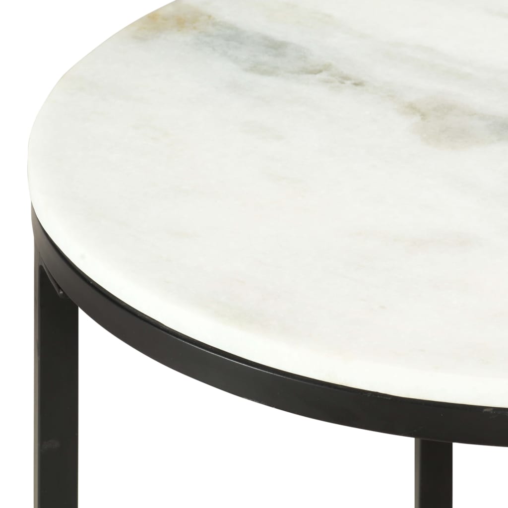 Table basse blanche en marbre véritable