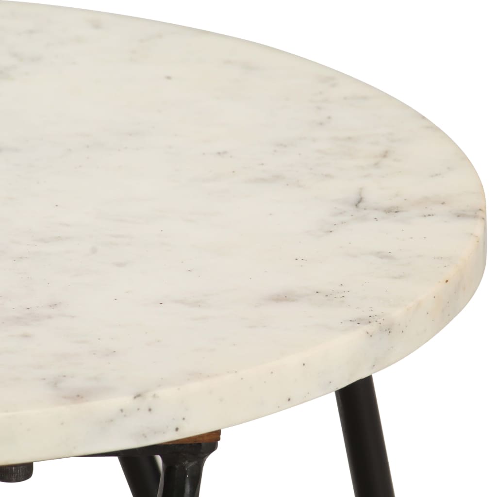 Table basse blanche en pierre véritable