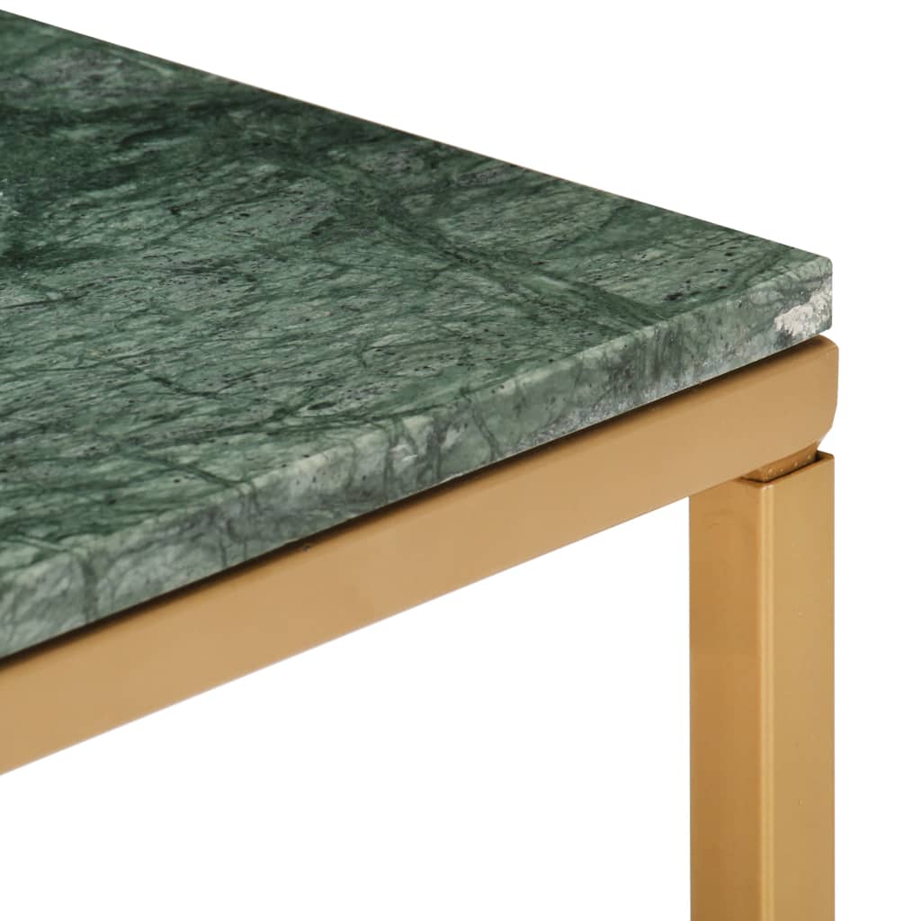 Table basse en pierre véritable et acier