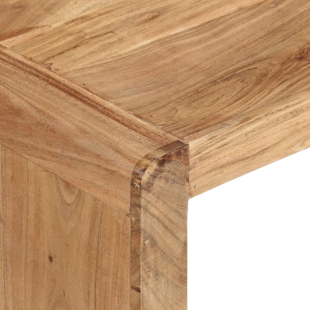 Table basse moderne en bois massif d'acacia